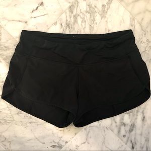 Black LuluLemon Run Times Short 2”